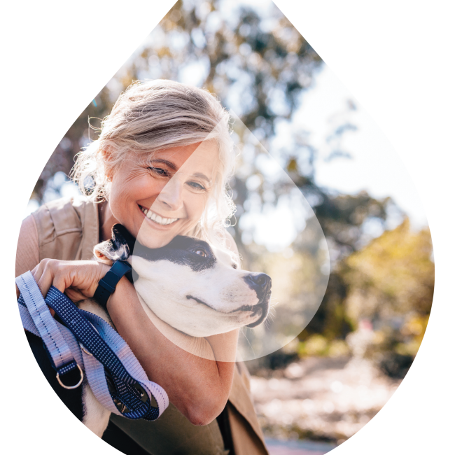 infusyn power point woman dog